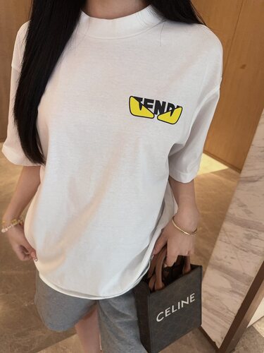 Fendi Little Monster Eyes Short Sleeve T-shirt